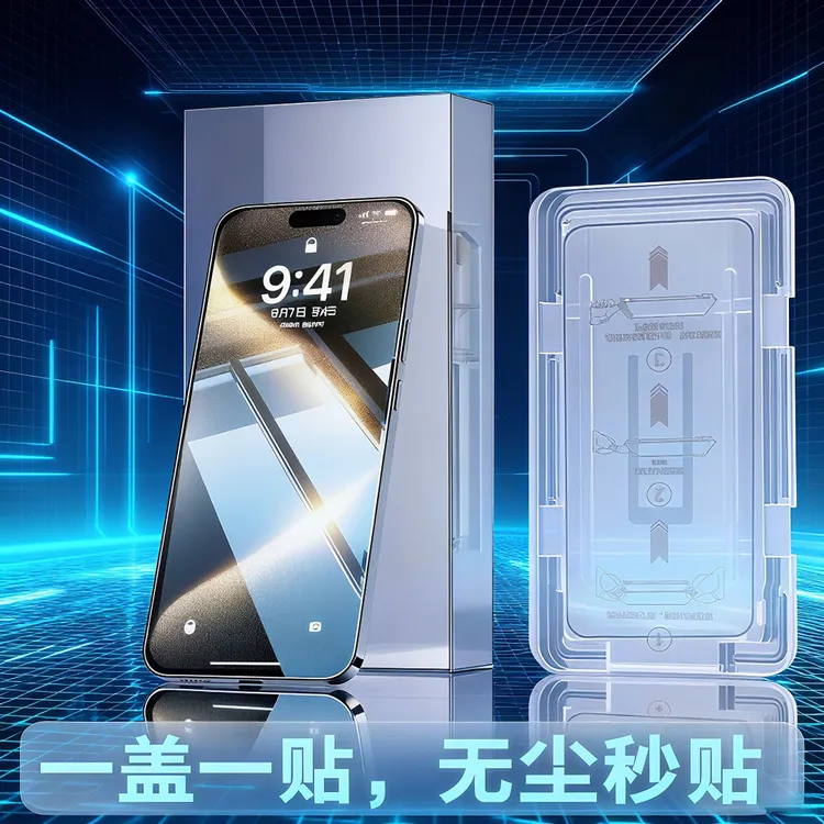 适用苹果多型号无尘舱全屏防指纹高清钢化膜防爆防窥16/15iPhone