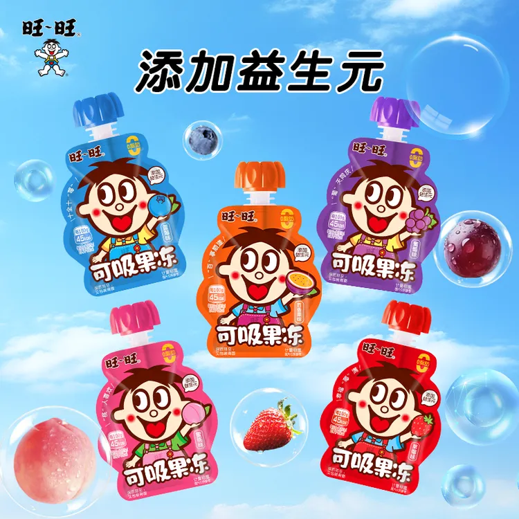WANT-WANT/旺旺 喜铺蒟蒻可吸果冻0脂肪添加益生元生日满月伴手礼