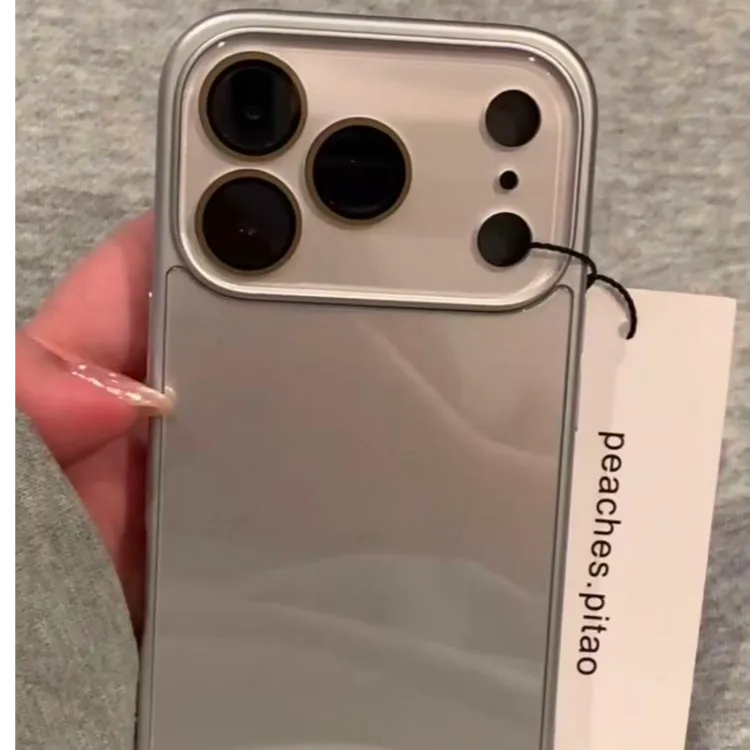 简约ins纯色玻璃高级感适用iPhone17Promax苹果16手机壳13/14/15