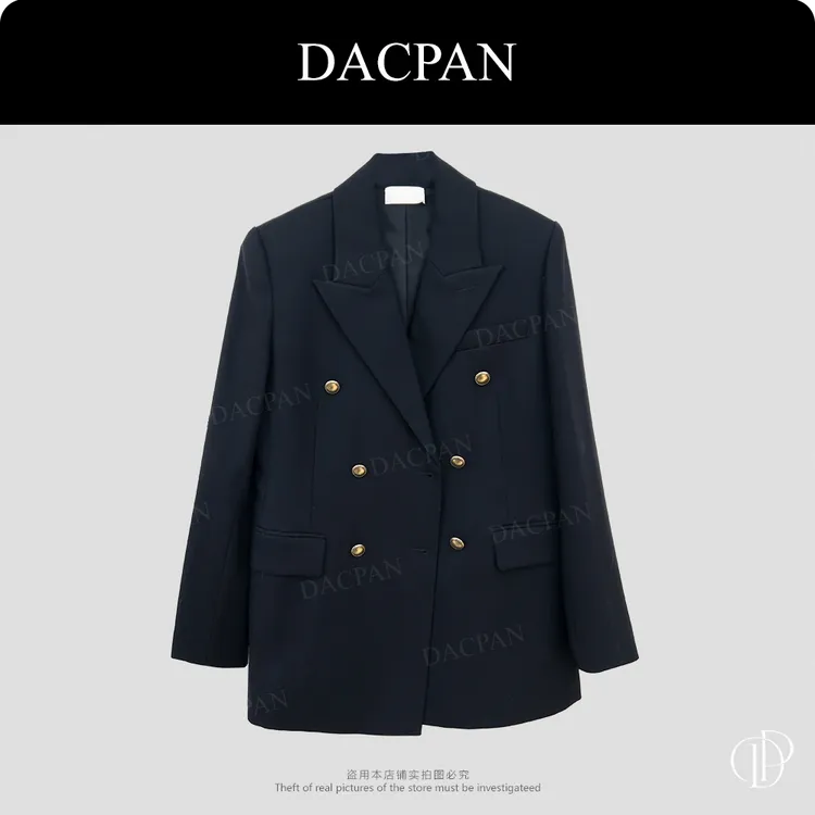 DACPAN-“女总裁”双排金扣羊毛西装外套 2025/盼·PPB 87