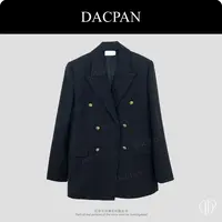 DACPAN-“时髦进阶”双排金扣羊毛西装外套 2025/盼·PPB 87