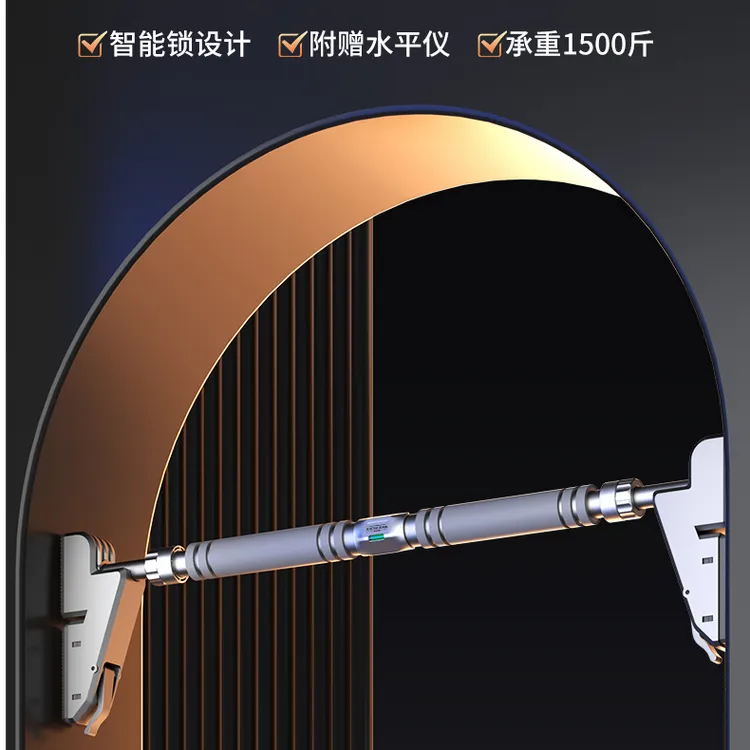 单杠室内家用引体向上器家庭健身器材儿童吊环免打孔墙体门上单杆