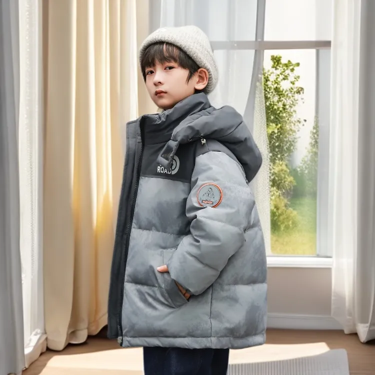 男童羽绒服冬季2025新款儿童冬装加厚三防羽绒服宝宝白鸭绒外套
