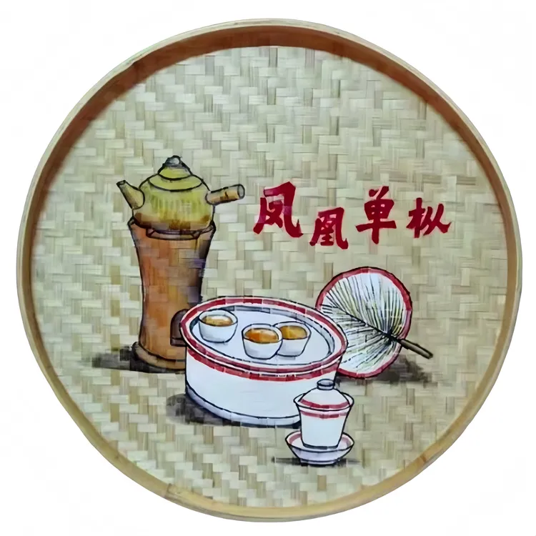 定制纯手工编织竹编簸箕家用晾晒大号茶叶竹筛子竹制品装饰品