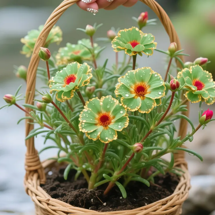 新品【绿精灵】太阳花老桩盆栽重瓣玫红阳台庭院花卉宿根耐寒室内外