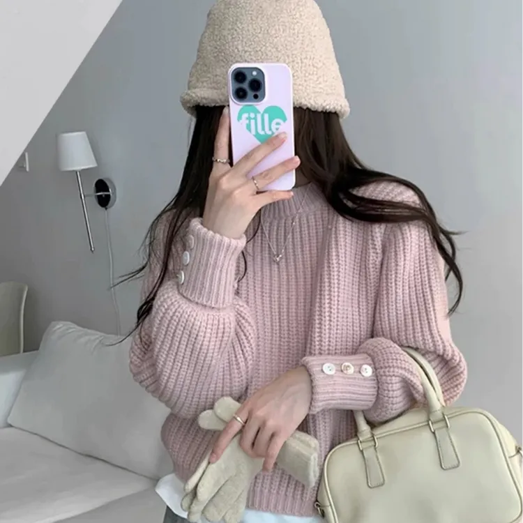 50-100编码针织衫集合2025秋冬新款开衫女装毛衣百搭韩系气质