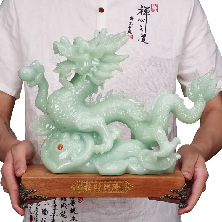 生肖龙摆件青龙办公室老板桌面书房装饰摆件