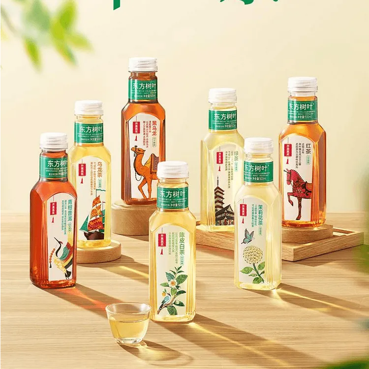 【清仓】6月产农夫山泉茉莉花茶红茶绿茶500ml*5瓶无糖茶饮料