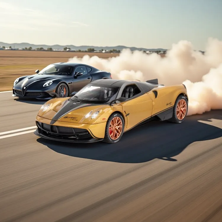 视频同款帕加尼风神中国龙合金车模超级跑车汽车模型摆件男生玩具