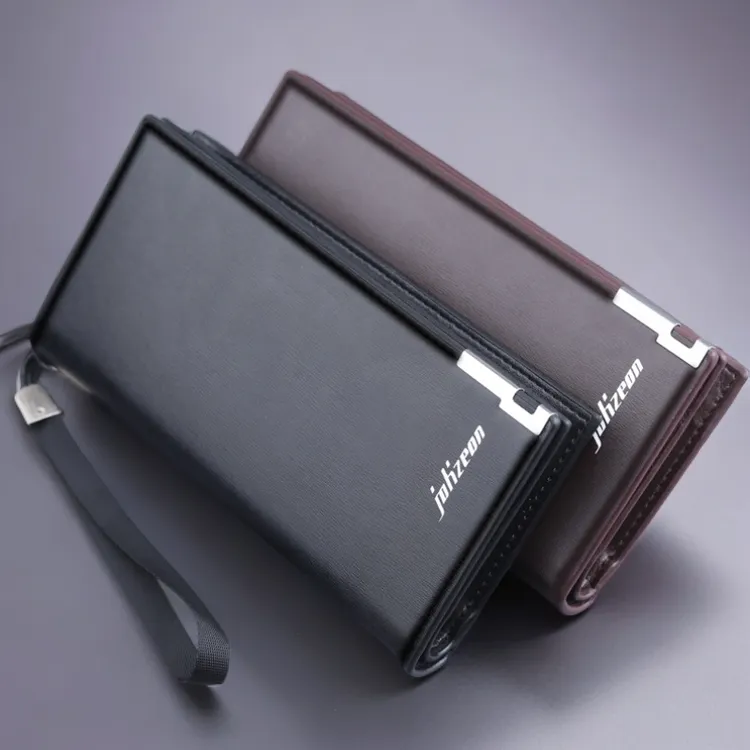 男士长款钱包2025新款爆款拉链手机包大容量手包皮夹子钱夹带手提