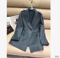 【格一专场专属】女西装法式宽松女士毛呢外套百搭气质休闲显瘦8906