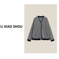【李小瘦大码女装】新款百搭舒适气质时尚休闲羊毛衫57201D