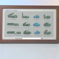 纪念款发射车 整套12枚 相框摆件