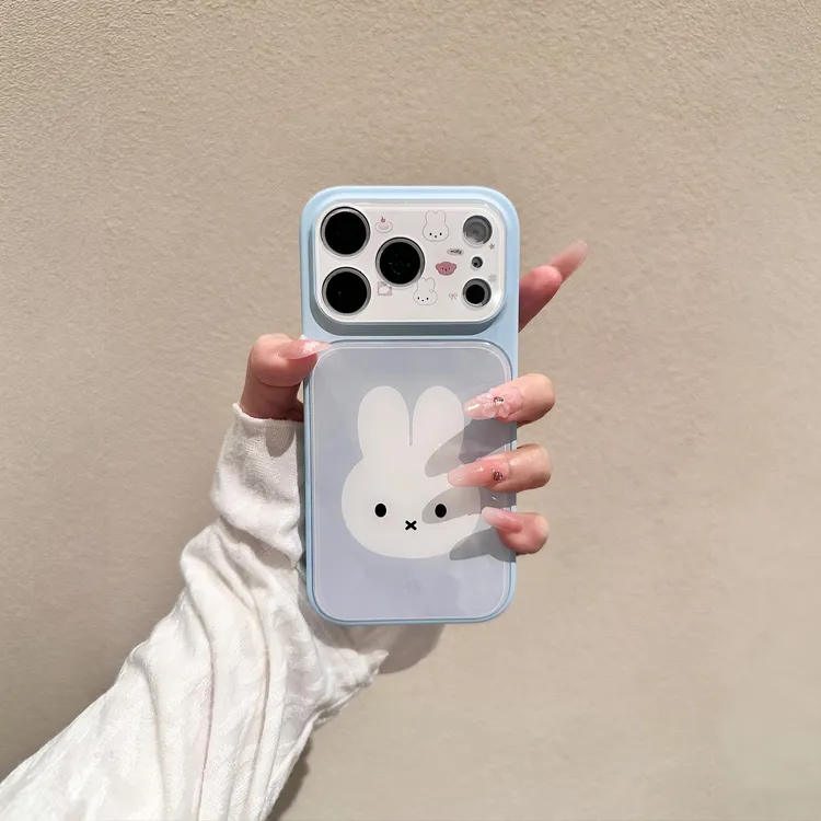 软萌可爱米菲兔表情适用iPhone17Promax手机壳16大视窗15全包1413