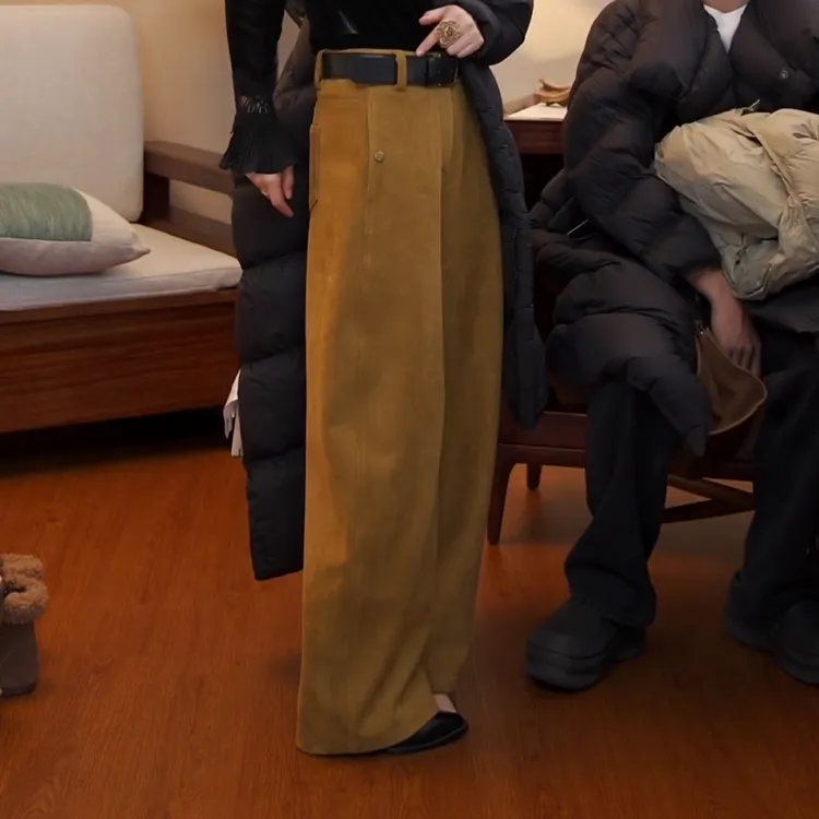 2025秋冬韩系新款复古时尚气质百搭时髦显瘦休闲裤LK2507830