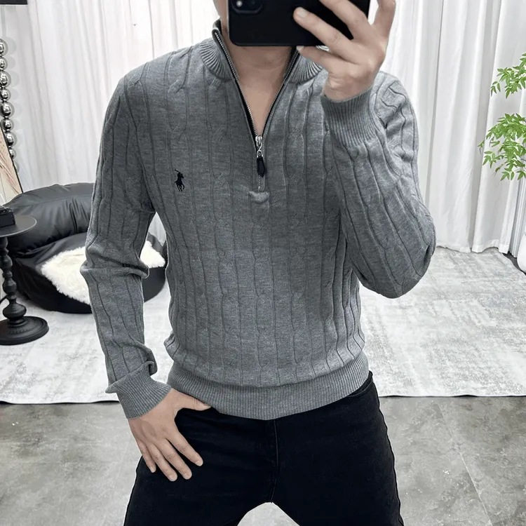 男士毛衣2025秋冬新款欧版男士轻奢高品质秋季毛衣针织衫套头