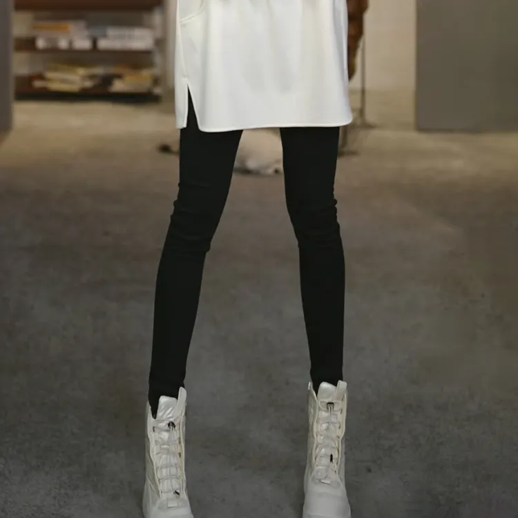 溶溶【保暖修腿神裤】RONGRONG  高腰收腹显瘦显腿长小脚裤 2218