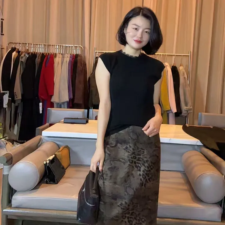 TANTAN 显瘦气质时尚百搭长款半身裙XD 2633