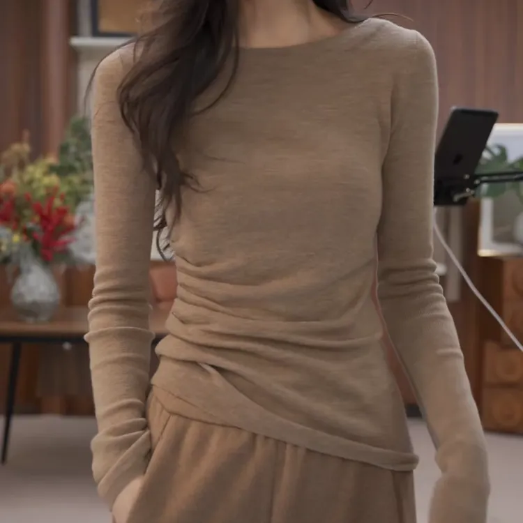 【沙漏腰】冬季新款韩版百搭修身显瘦针织衫女LK2508976