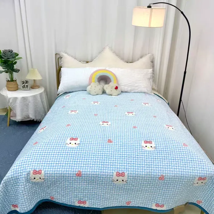 {冬季新款}宝宝绒加厚加绒保暖防滑床盖 可机洗可水洗