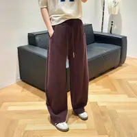 【格一专场】秋冬显瘦显腿长休闲百搭女抽绳弯刀裤190-6606