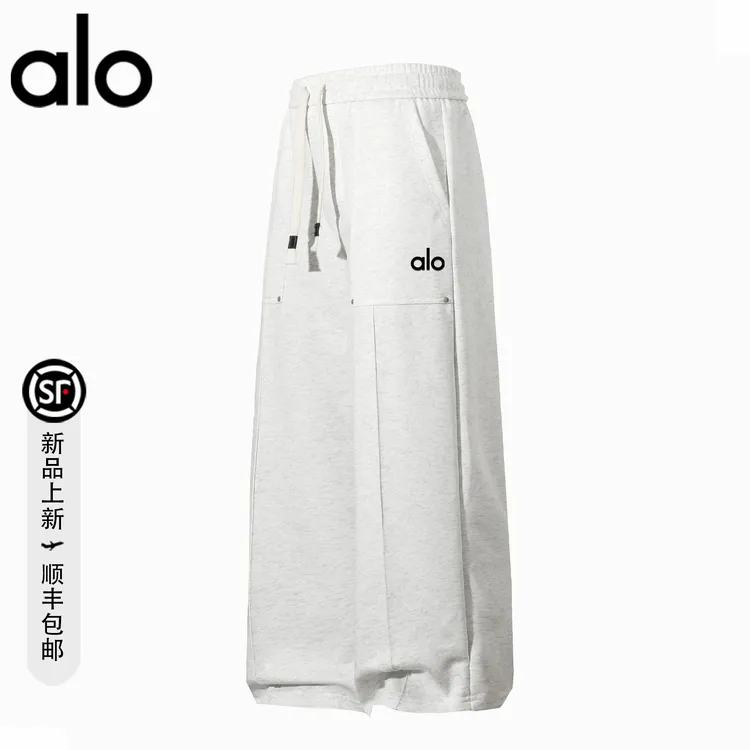 alo潮牌 美式宽松经典潮流时尚休闲裤松弛慵懒风垂感直筒阔腿长裤