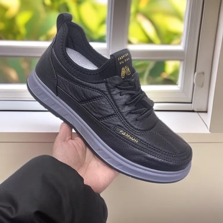 老北京男士鞋休闲单鞋软底软面防滑耐磨防水防污爸爸鞋