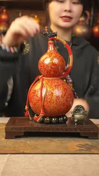 【闪购商品】362大漆葫芦一物一拍记800ml