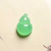 经鼎玉器过年好礼晴绿冰种葫芦挂件缅甸A货翡翠15.2*11.3*6.6mm