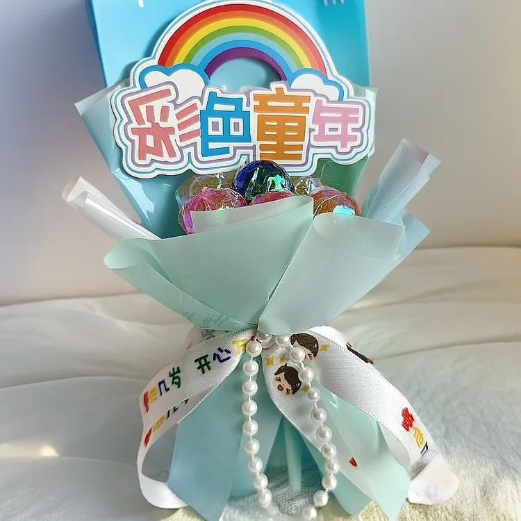 手工成品棒棒糖创意花束六一儿童节礼物