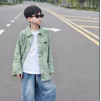 43734高端专享春秋款长袖衬衫绿色（简沿）