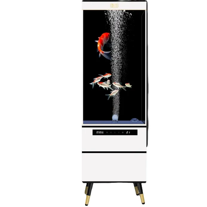 鱼缸先生超白玻璃鱼缸底部过滤一键排水免换水免打理适合客厅