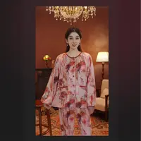 七七【粉玫瑰】2025冬款绒款爆款两件套可外穿家居服HS
