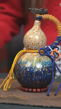 【闪购商品】WF178漆艺酒葫芦不包手串及旋转底座