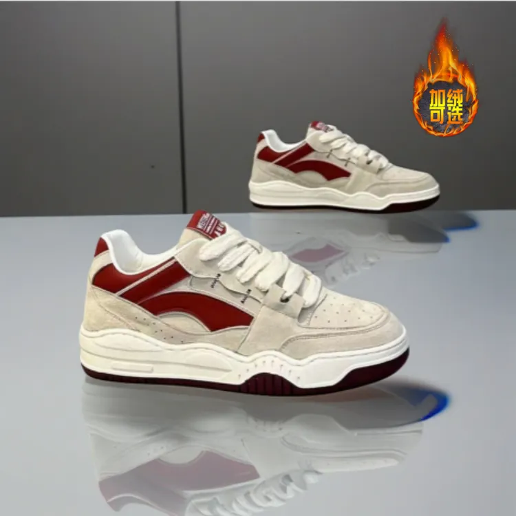 西域骆驼男鞋冬季2025新款小众休闲板鞋潮牌高级感厚底运动潮鞋