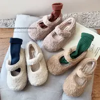 【鱼子酱专属】韩版儿童毛毛鞋秋冬新款女童棉鞋保暖鞋加绒宝宝童鞋