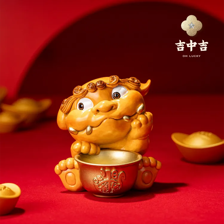 吉中吉·铜《招财貔貅》萌版貔貅摆件 乔迁新居礼品摆件