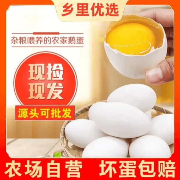 【自营农场】农家土鹅蛋12枚现捡现发新鲜农家整箱包邮坏损包赔