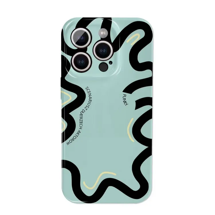 菲林软壳个性曲线适用于苹果16promax华为vivo小米oppo防摔手机壳