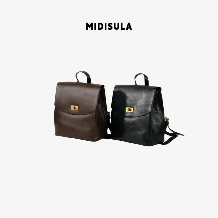 MDSL·犀牛安玛莎手提通勤百搭软皮双肩包01872