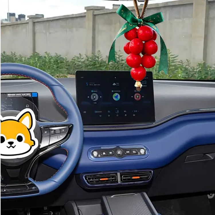 葡萄串香皂红石榴车载香薰卫生间洗澡香皂车内饰品摆件圣诞节礼物