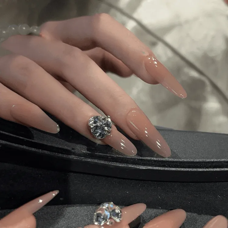 【甘露寺2.0】海棠嬛嬛带钻高级轻奢气质美甲穿戴甲高颜值纯欲爆款