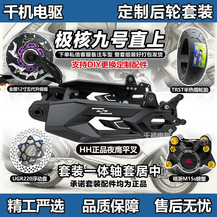 正品HH夜鹰平叉九号Nz/MzMiX/小牛N系极核AE4AE5全顺电机后轮套装