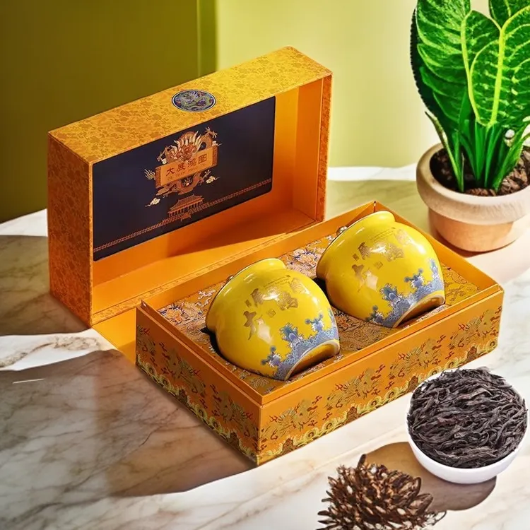 大展鸿图陶瓷礼盒装肉桂茶叶礼盒罐装散茶送礼ly