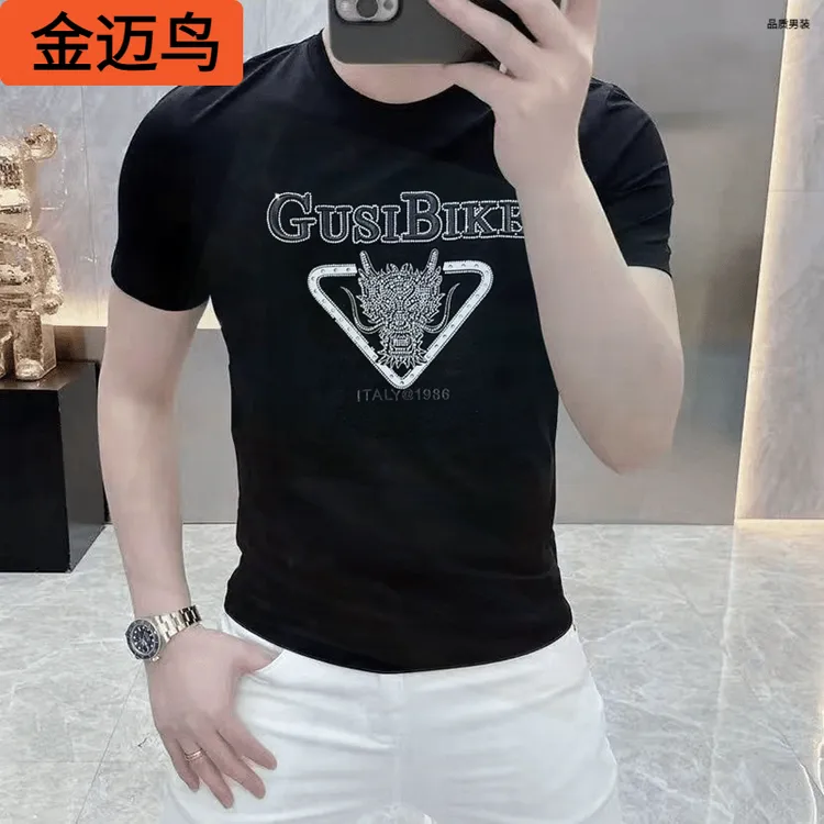 2024冬季新款青春流行破洞植绒高领宽松长袖衫