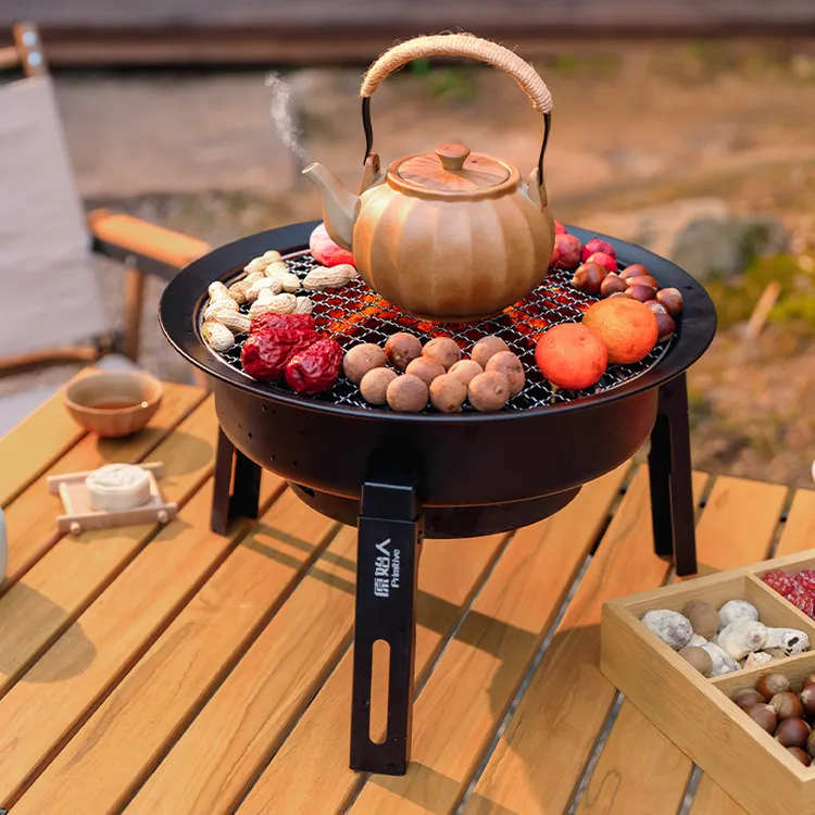 【原始人暖秋围炉】煮茶烤火炉套装器具全套冬日户外烧烤炉子