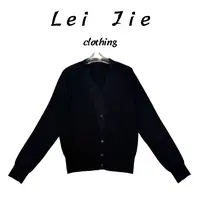 【Lei Jie】气质蕾丝假两件长袖针织毛衣581