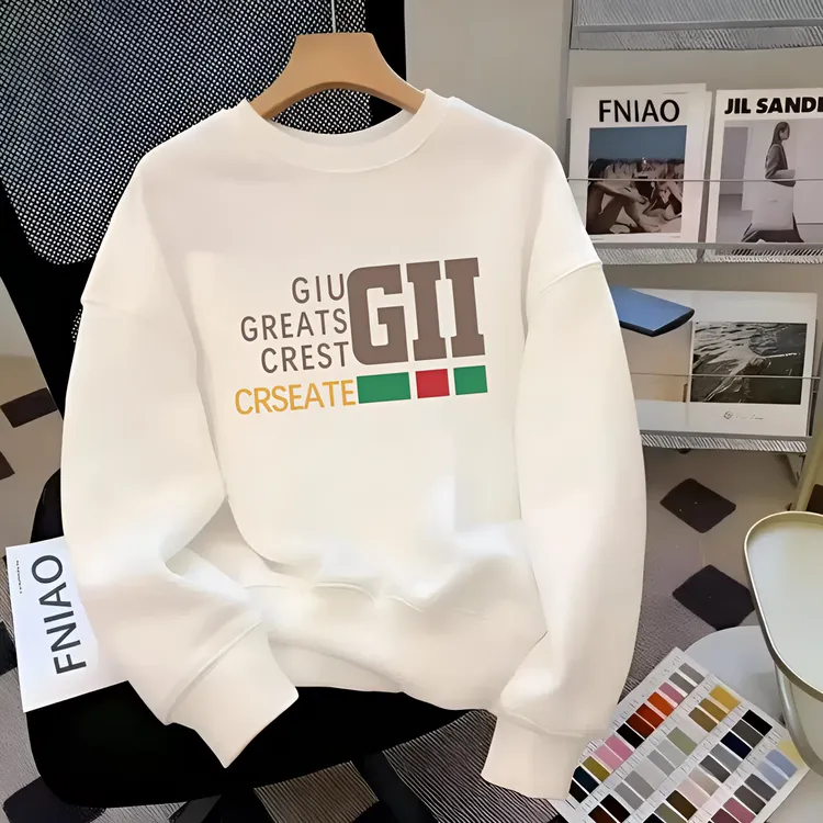 秋冬季新款男士休闲卫衣潮牌字母印花时尚舒适流行长袖上衣服男款