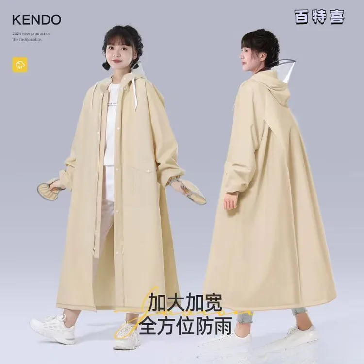 新款雨衣电动车电瓶车长款全身防暴雨女骑行男自行车外套可爱雨披