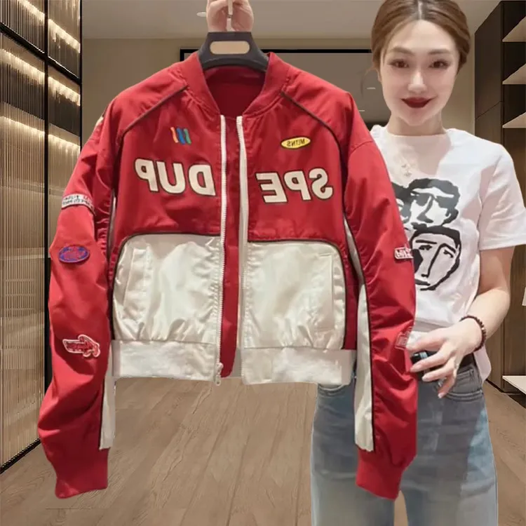 巨好看的外套2025春秋季今年流行爆款时尚别致设计机车风夹克衫女
